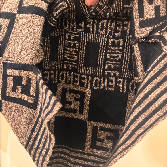 FENDI Zucca Unisex Brown FF Logo Wool Knitted Sweater W/ COA - Picture 12 of 14